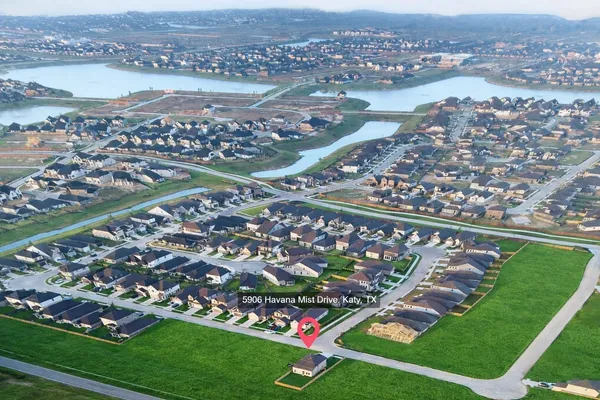 an aerial view of a city