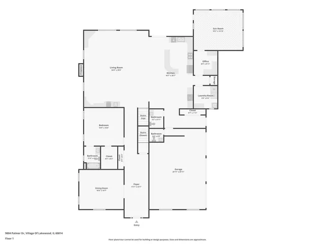$825,000 | 9804 Palmer Drive, Lakewood, IL 60014