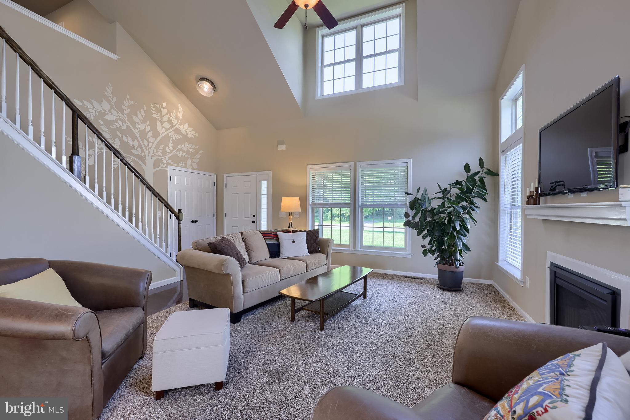 631 Owl Hill Road Lititz, PA 17543 - Photo 8 of 56 a living room with furniture a fireplace and a flat screen tv