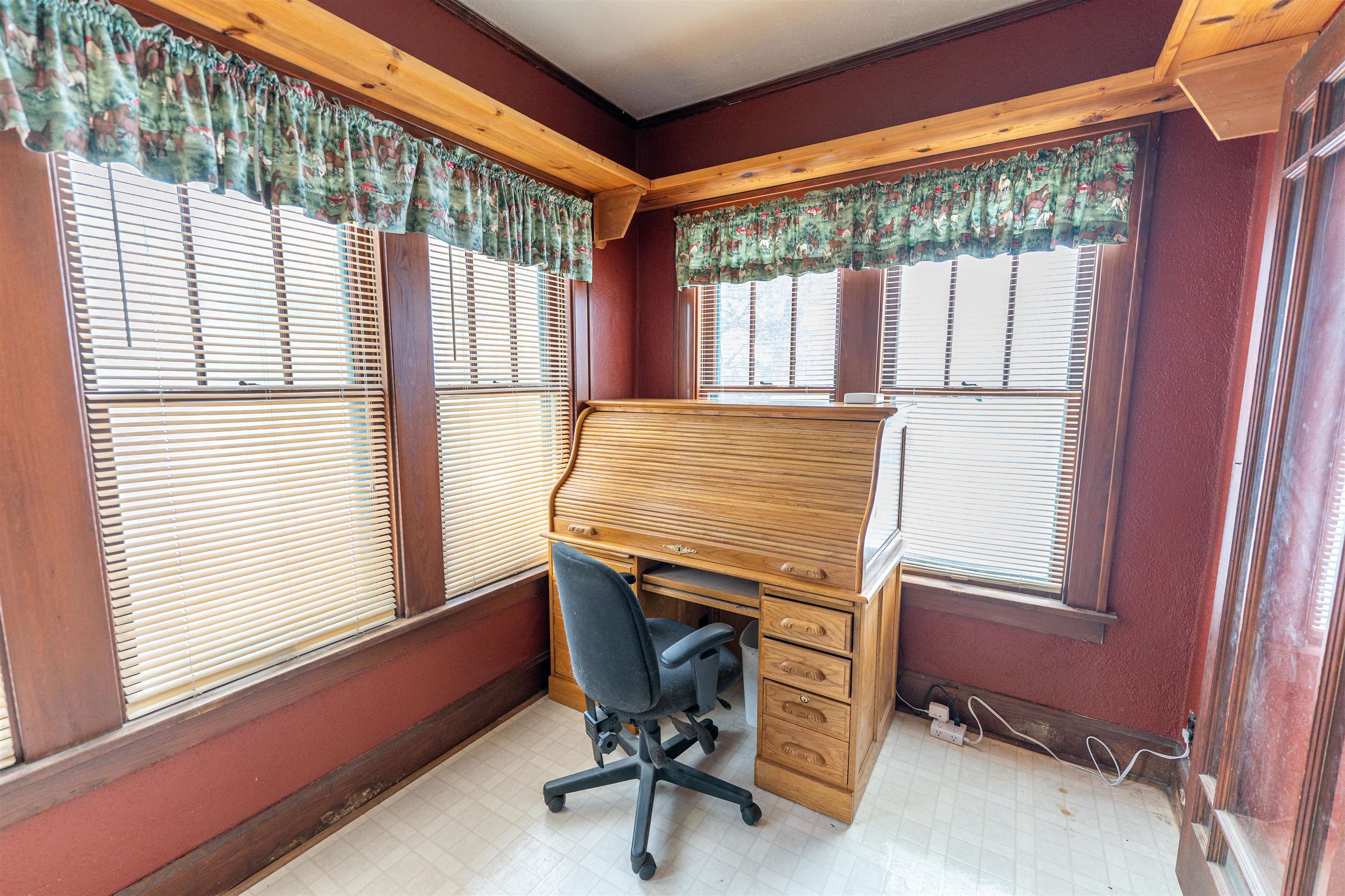 7965 North Adeline Road Leaf River, IL 61047 - Photo 20 of 90 a view of a workspace with furniture and a window