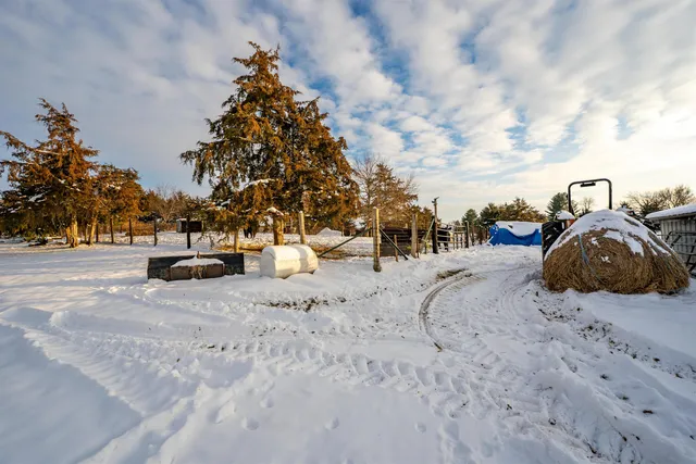 a view of city view and covered with snow