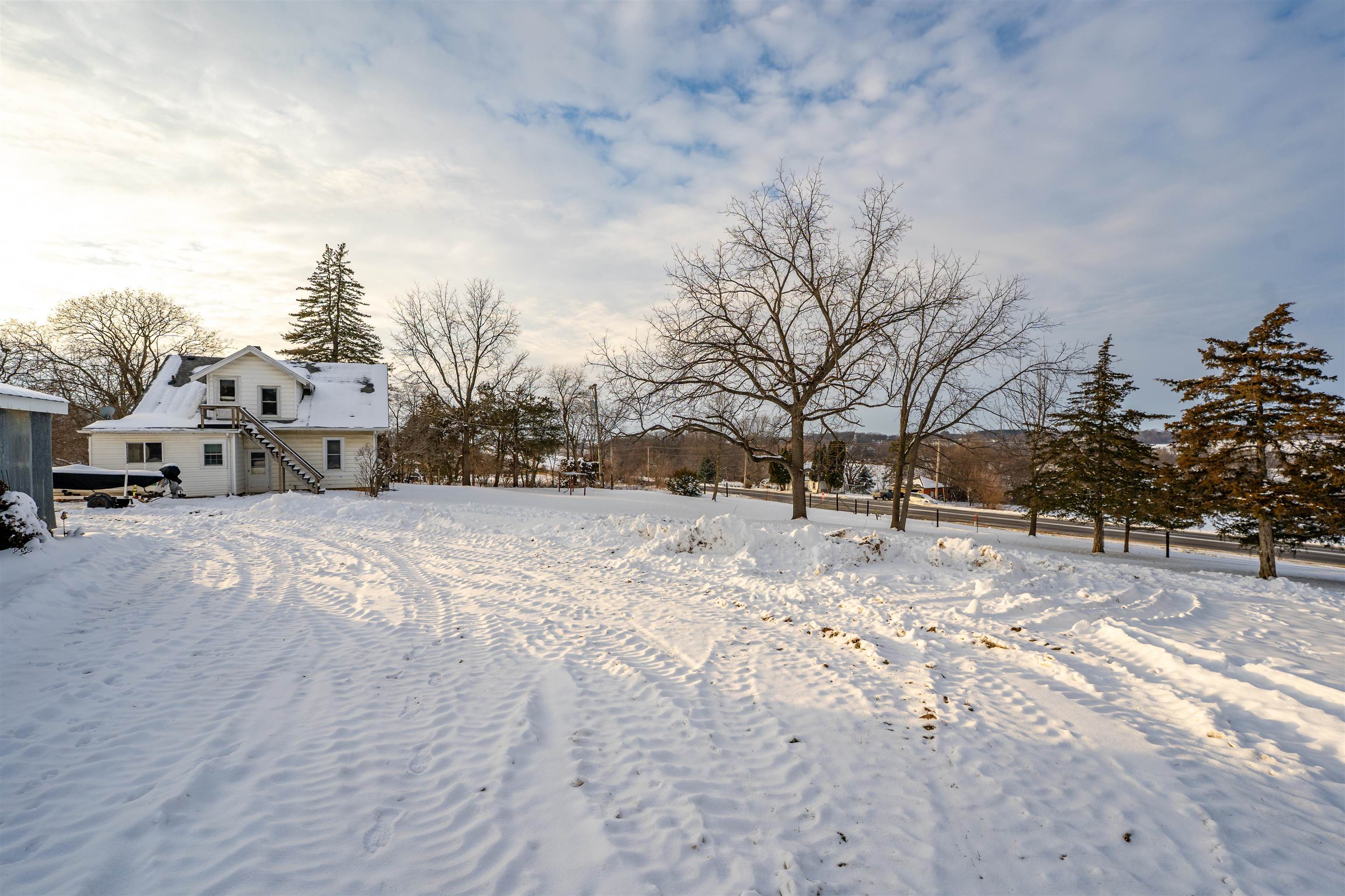 7965 North Adeline Road Leaf River, IL 61047 - Photo 50 of 90 a view of snow on the road