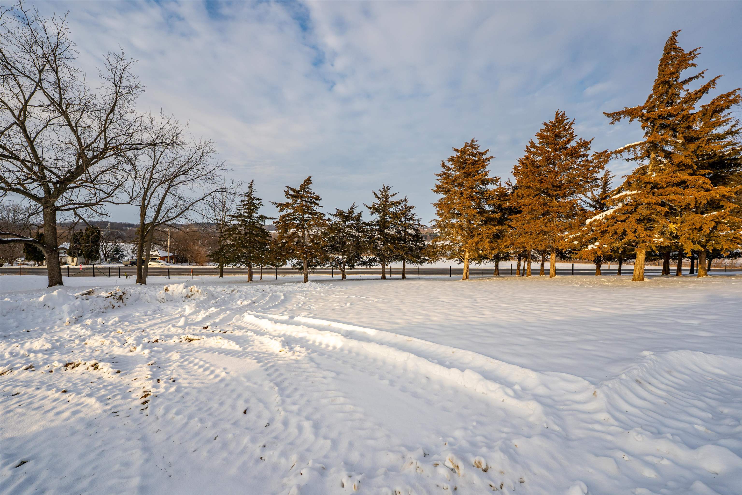7965 North Adeline Road Leaf River, IL 61047 - Photo 51 of 90 a view of road covered with snow