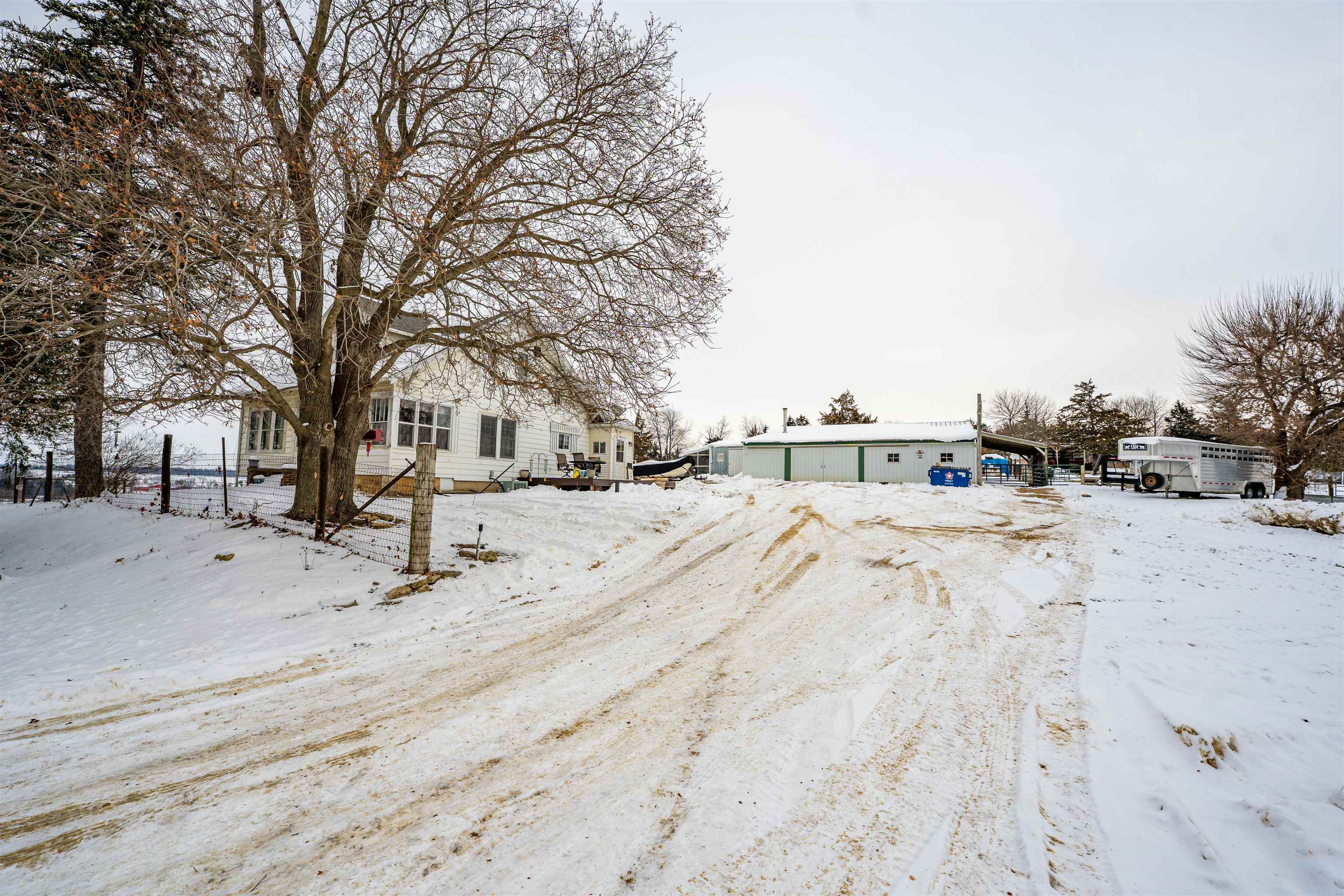 7965 North Adeline Road Leaf River, IL 61047 - Photo 70 of 90 a view of road with snow on the road