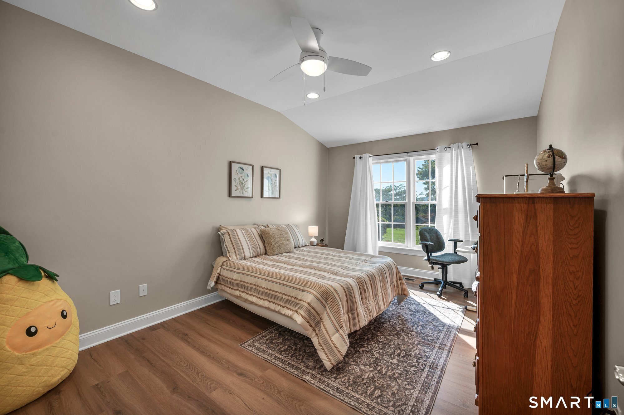 270 Copper Ridge Southington, CT 06489 - Photo 25 of 40 Bedroom 2 features new luxury vinyl plank flooring, vaulted ceilings, and a walk-in closet.