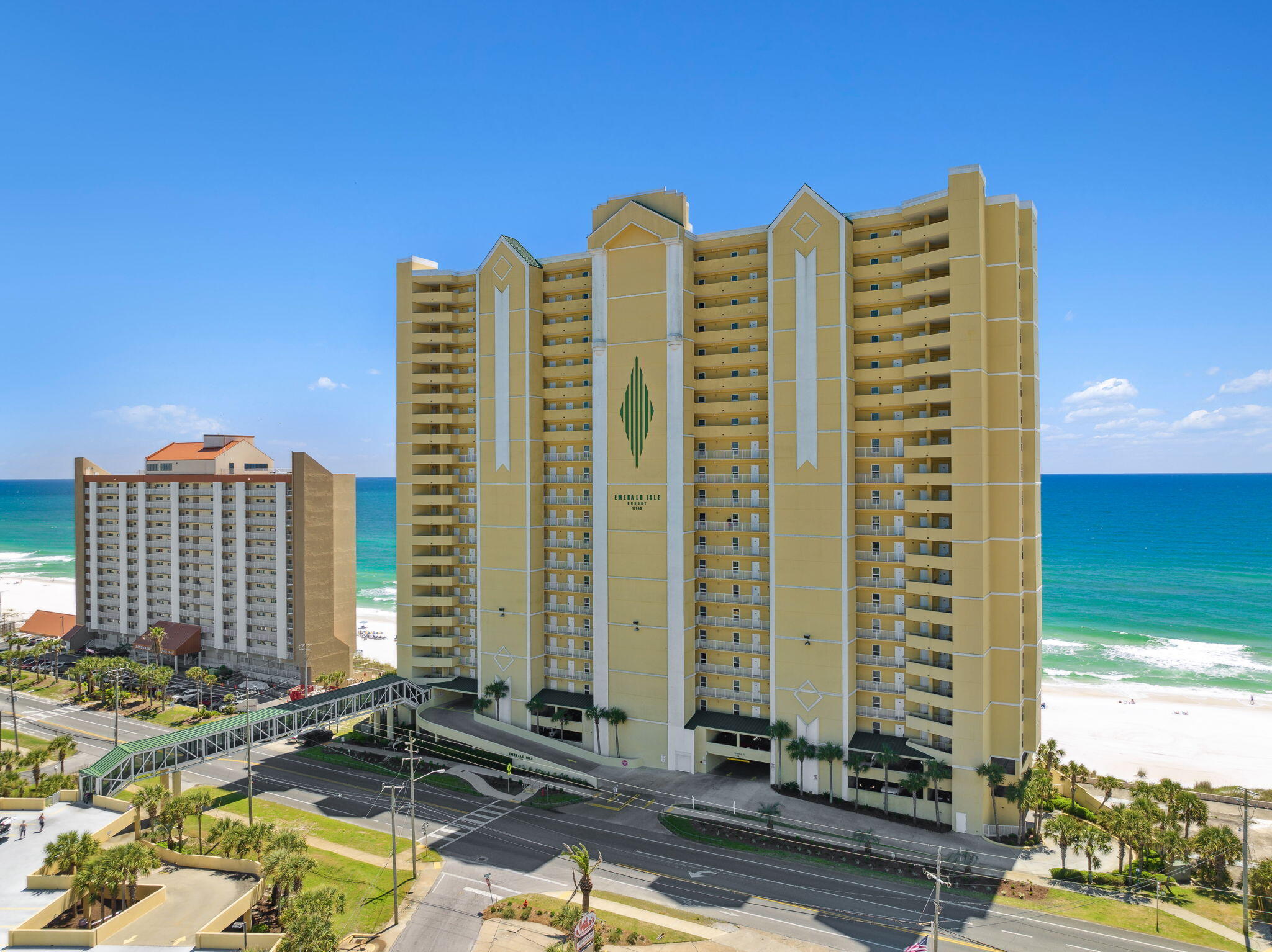 17545 Front Beach Road, Unit 2103 Panama City Beach, FL 32413 - Photo 44 of 56 a view of balcony with multi story residential houses with outdoor space