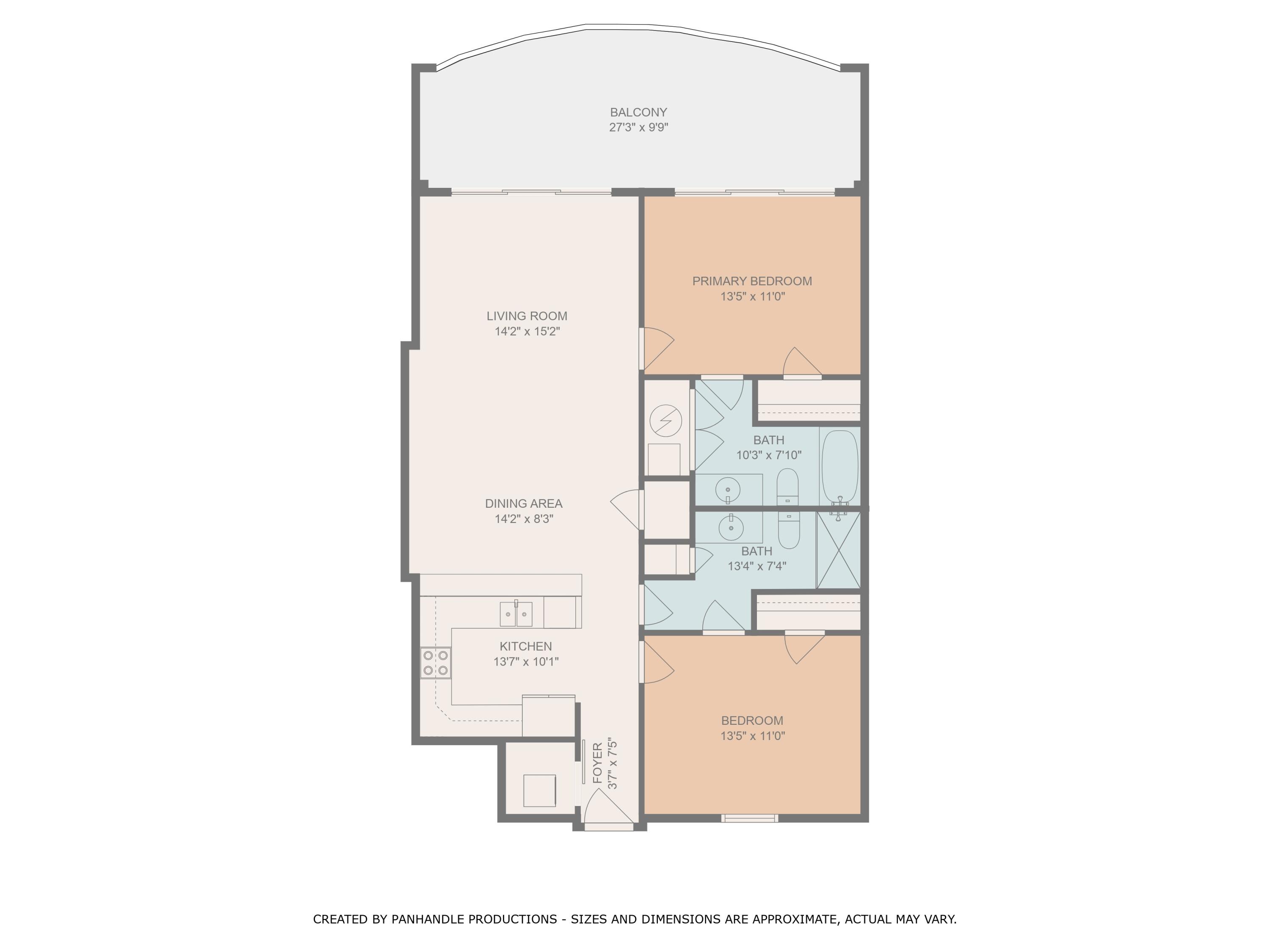 17545 Front Beach Road, Unit 2103 Panama City Beach, FL 32413 - Photo 56 of 56 a picture of a floor plan