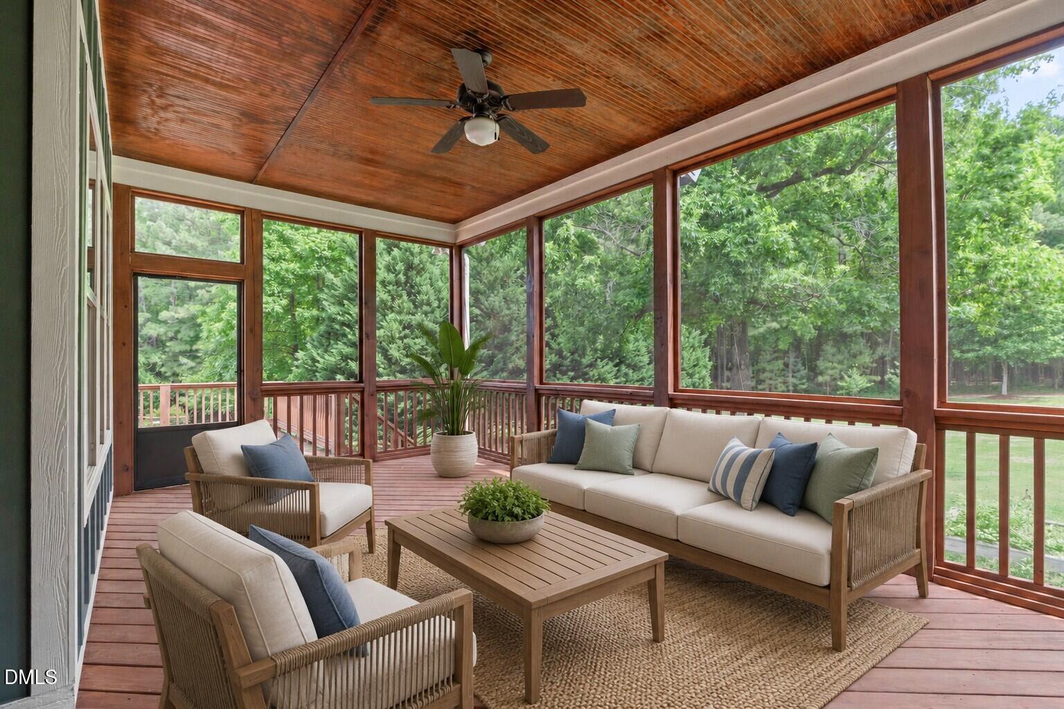 3320 Bryant Falls Court Raleigh, NC 27613 - Photo 6 of 51 Screened Porch - Staging Bryant