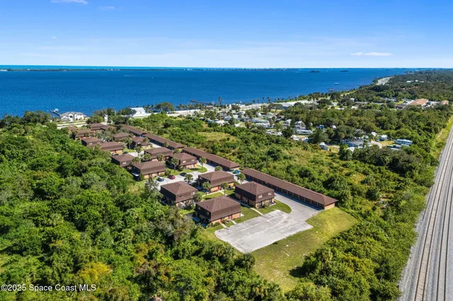 a view of city and ocean