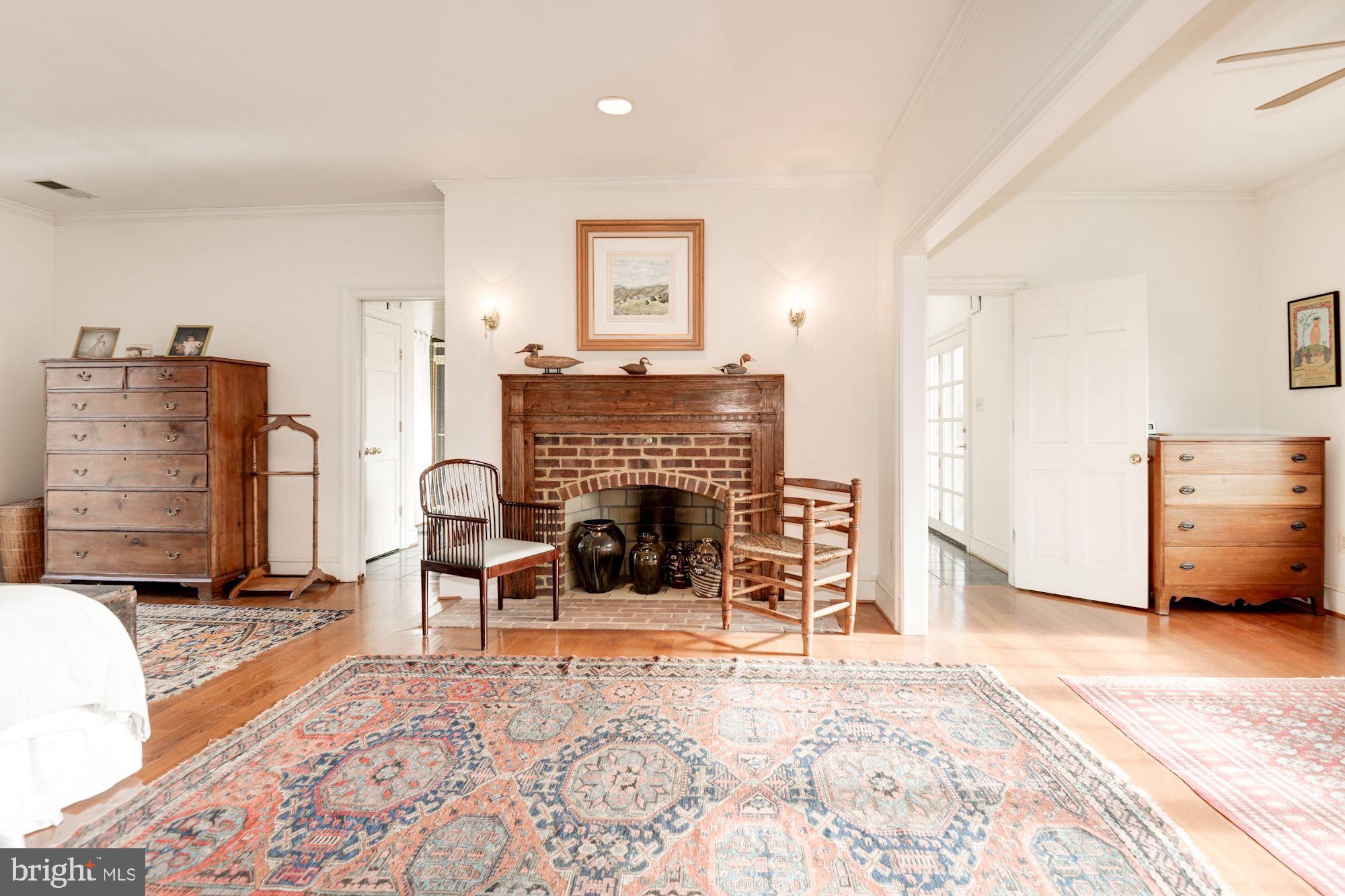 20252 Unison Road Round Hill, VA 20141 - Photo 22 of 44 Master Bedroom with Wood Burning Fireplace