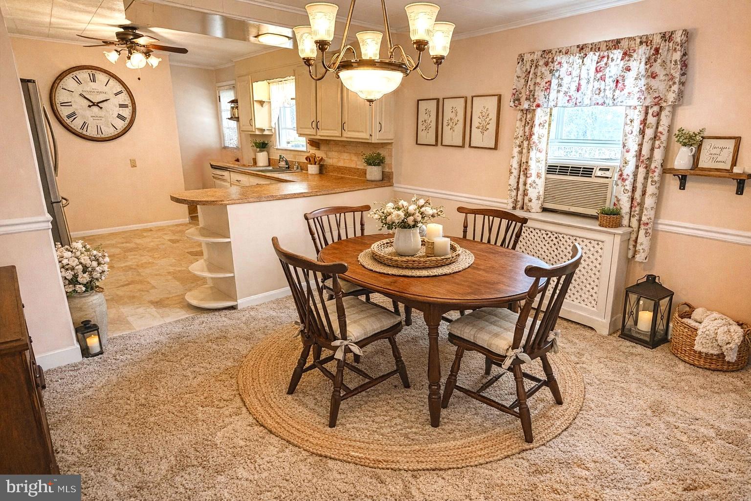 320 South Bonsall Road Coatesville, PA 19320 - Photo 10 of 36 a dining room with furniture and a clock