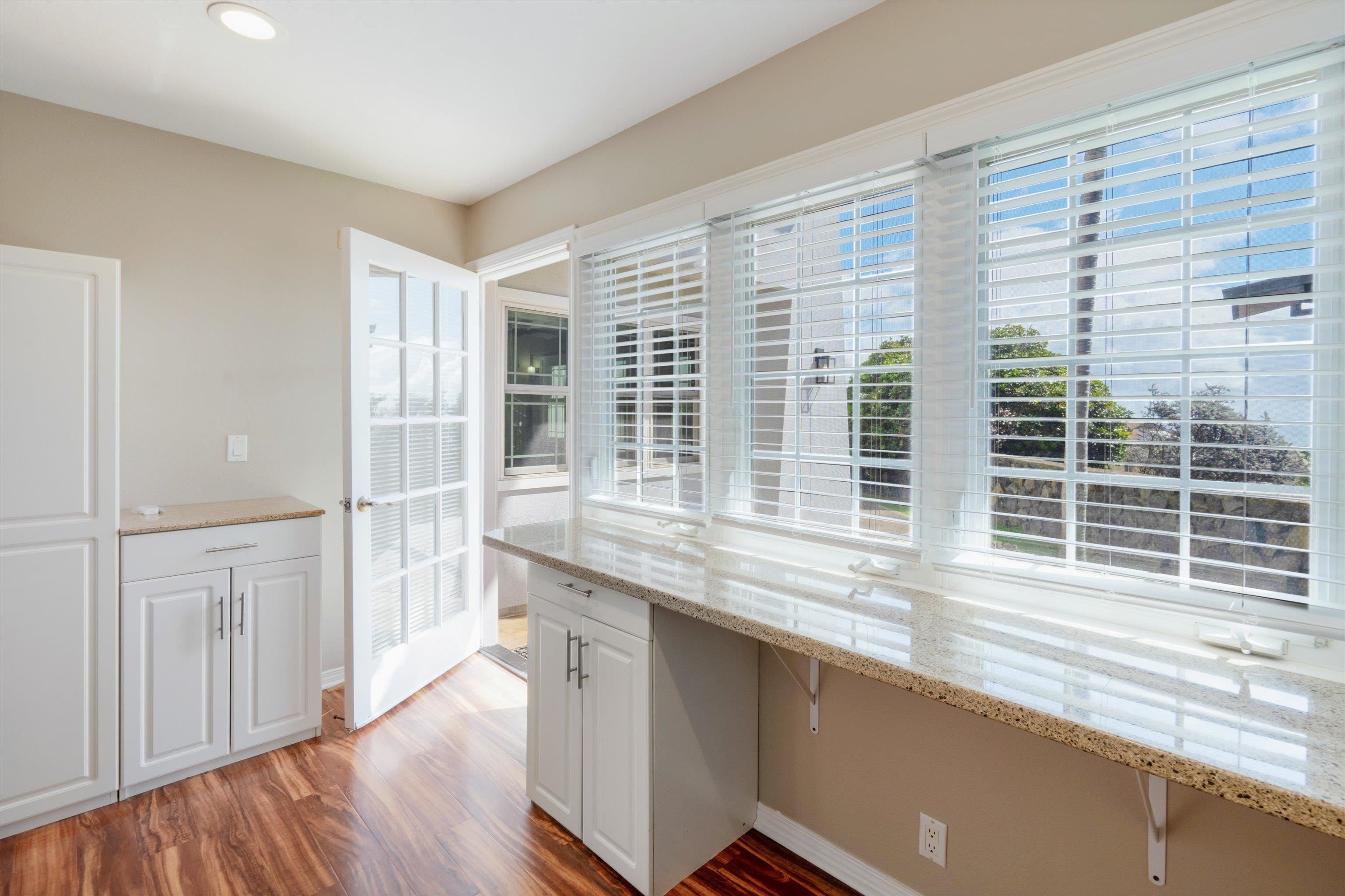 571 South Alu Road Wailuku, HI 96793 - Photo 40 of 49 a kitchen with a window a sink and a counter space