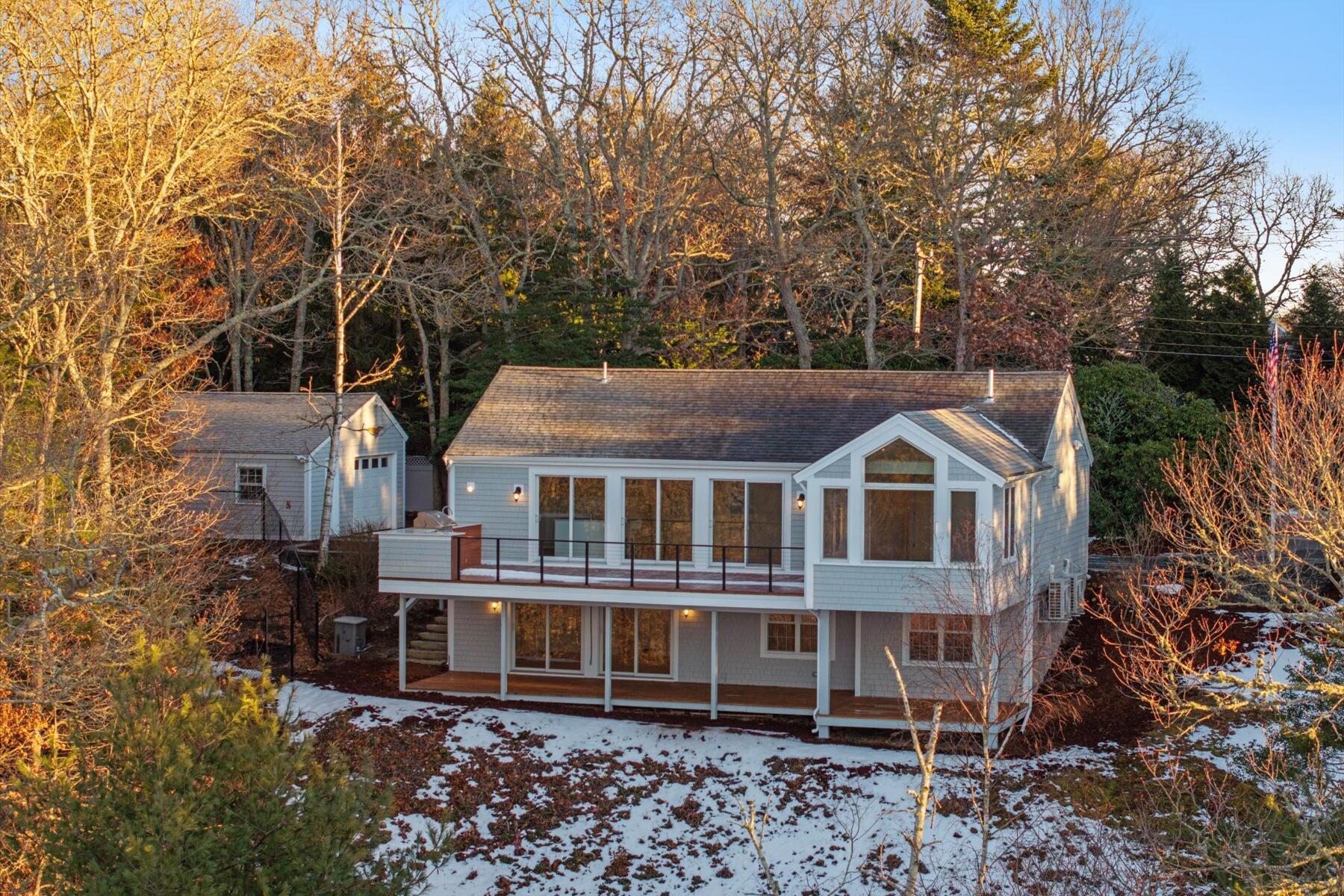 162 Main Street Osterville, MA 02655 - Photo 45 of 47 front view of a house with a yard