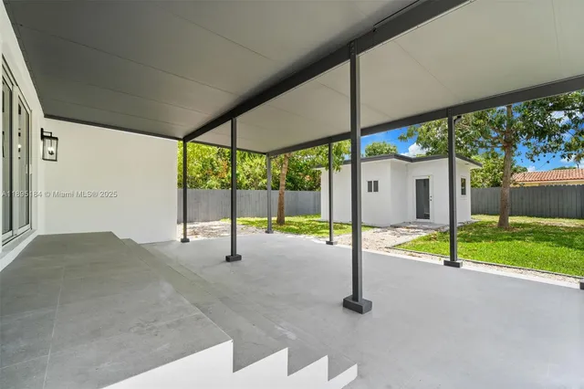 a view of a house with a park