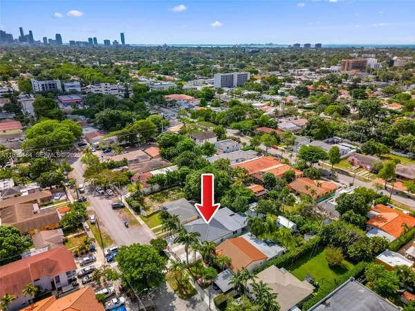 an aerial view of a city