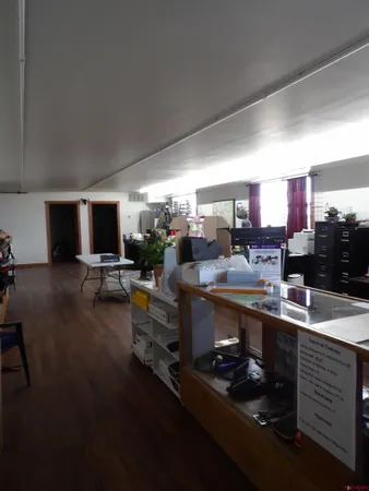 a room with furniture