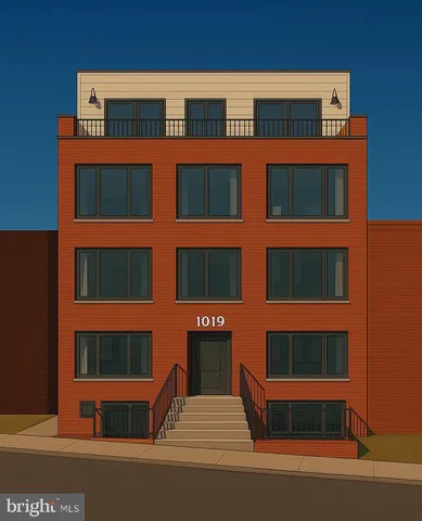 a front view of a building