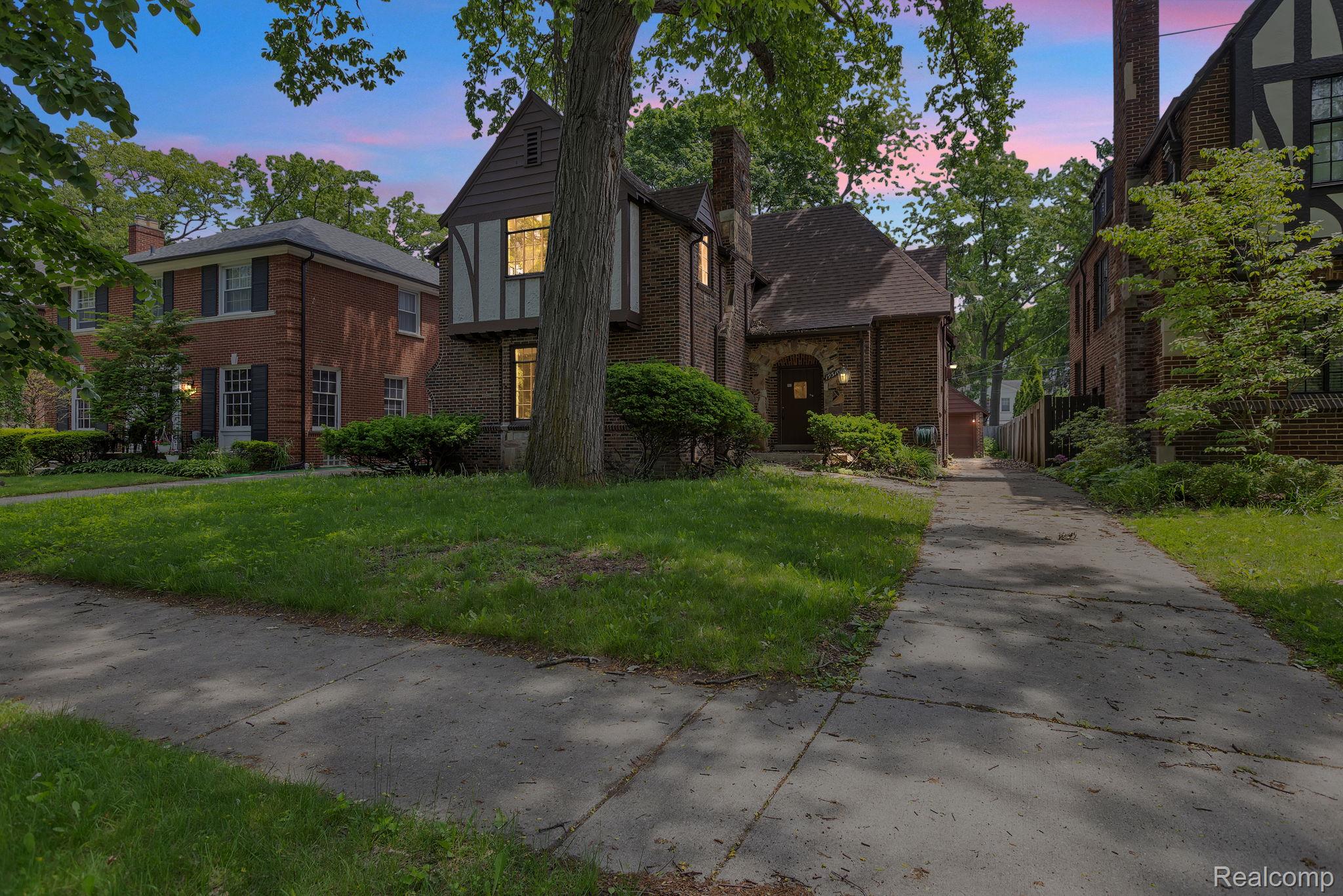 19510 Stratford Road Detroit, MI 48221 - Photo 1 of 45 Tudor Revival architecture featuring brick and half-timbering with a prominent gable roof