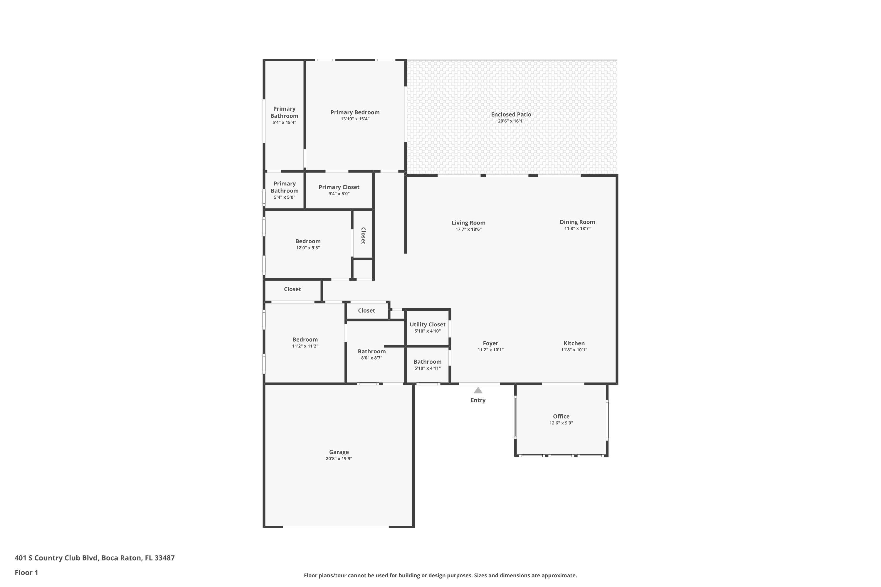 401 South Country Club Boulevard Boca Raton, FL 33487 - Photo 49 of 49 Floor Plan