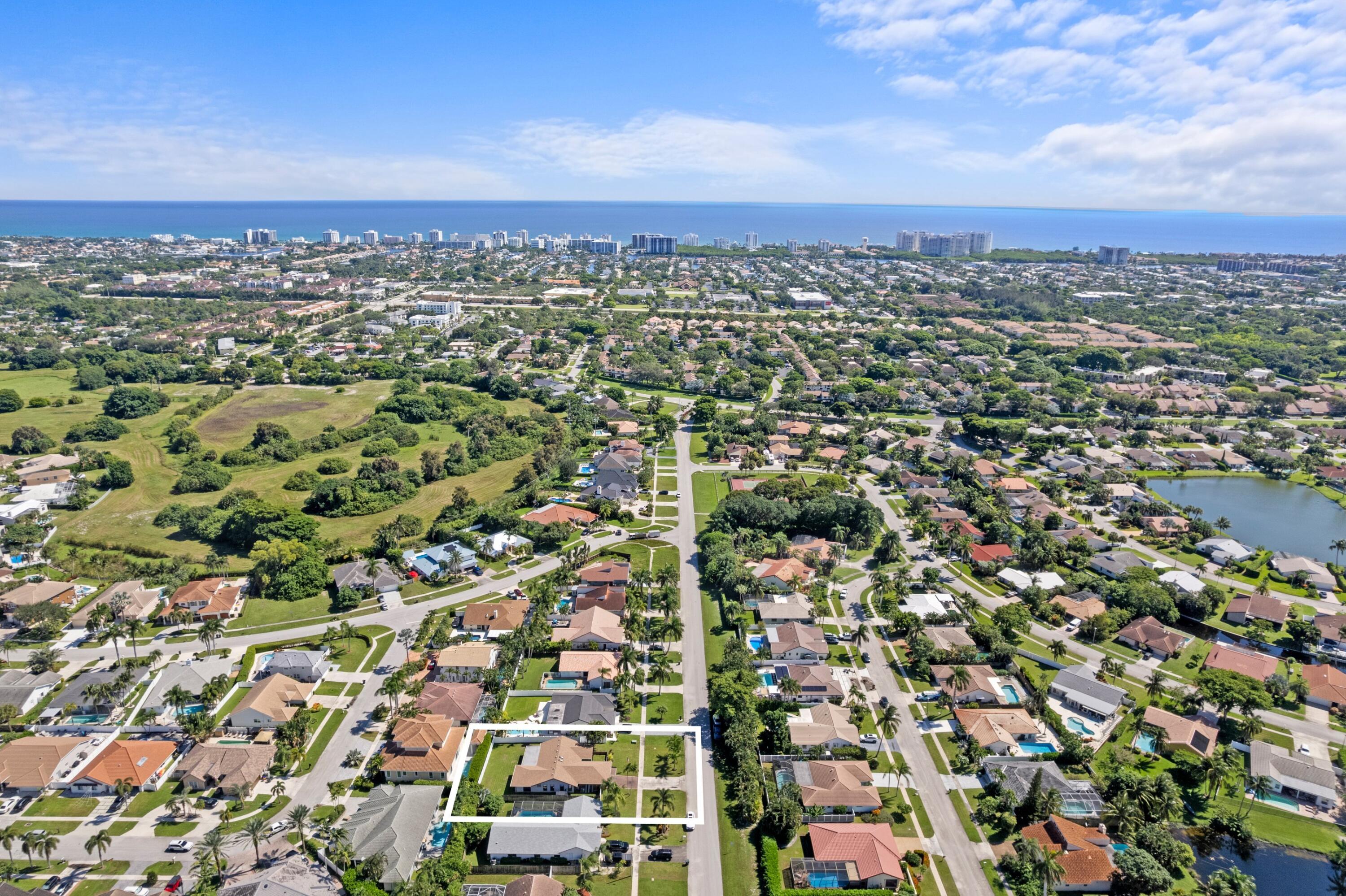 401 South Country Club Boulevard Boca Raton, FL 33487 - Photo 3 of 49 Aerial Neighborhood View