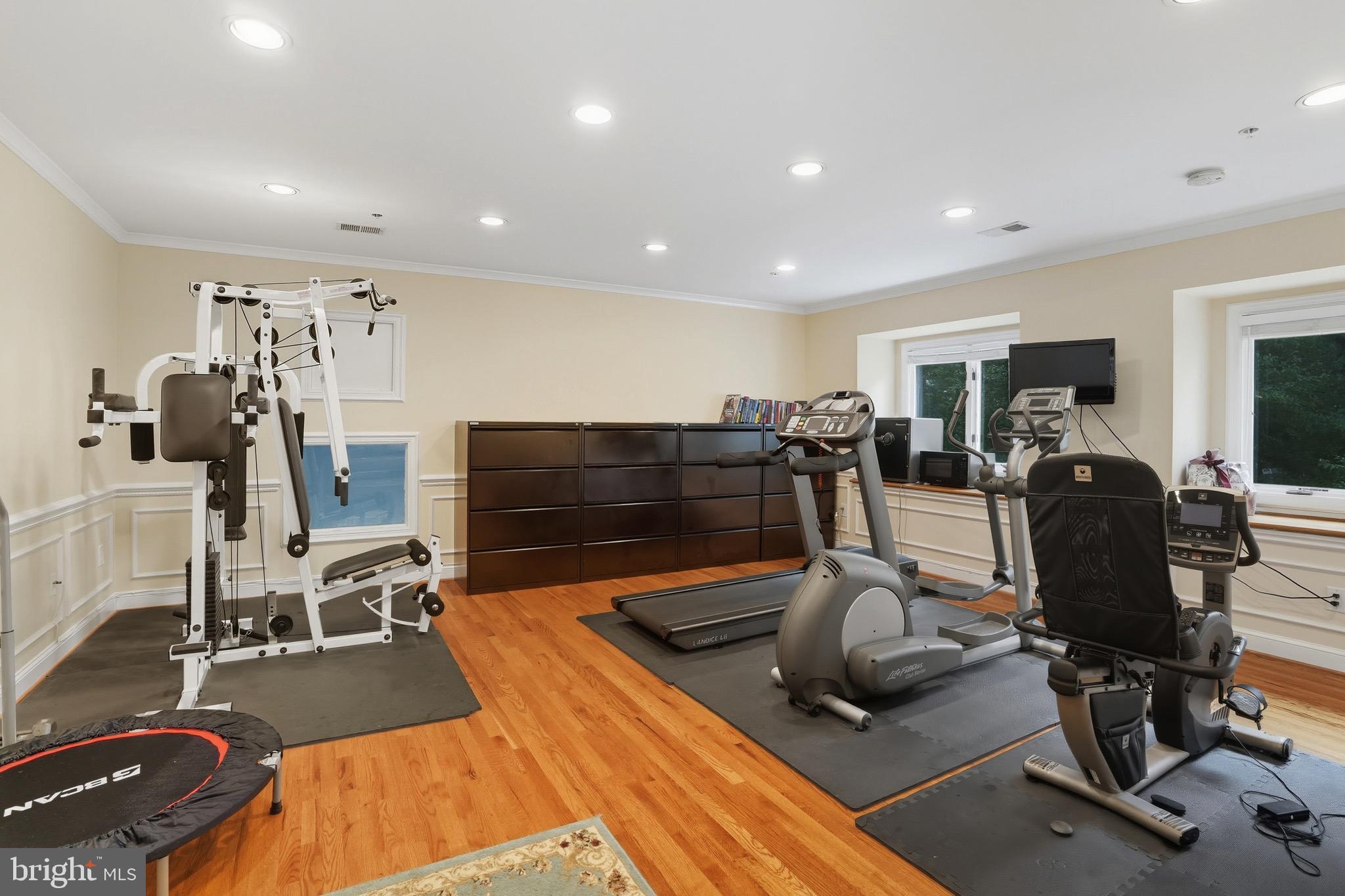 11308 Stoneledge Court Reston, VA 20191 - Photo 54 of 78 a view of a room with gym equipment