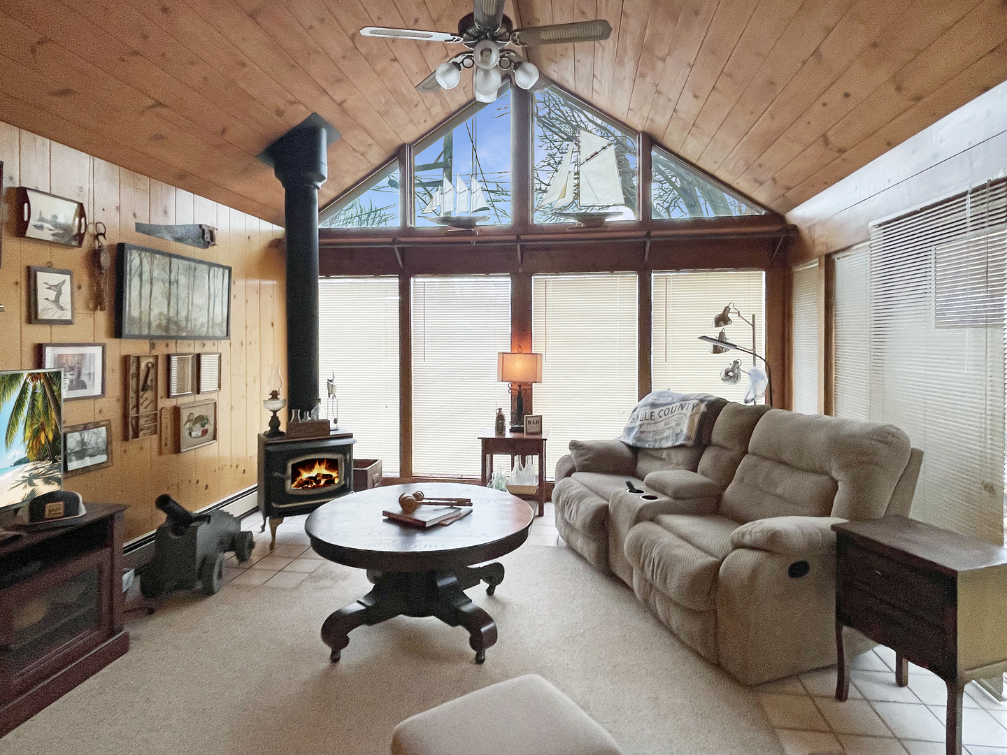 830 Chartres Street LaSalle, IL 61301 - Photo 17 of 30 a living room with furniture a fireplace and a table