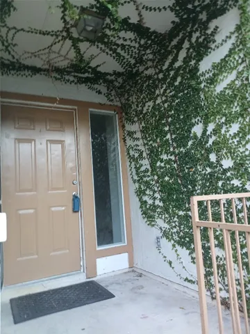 a view of front door