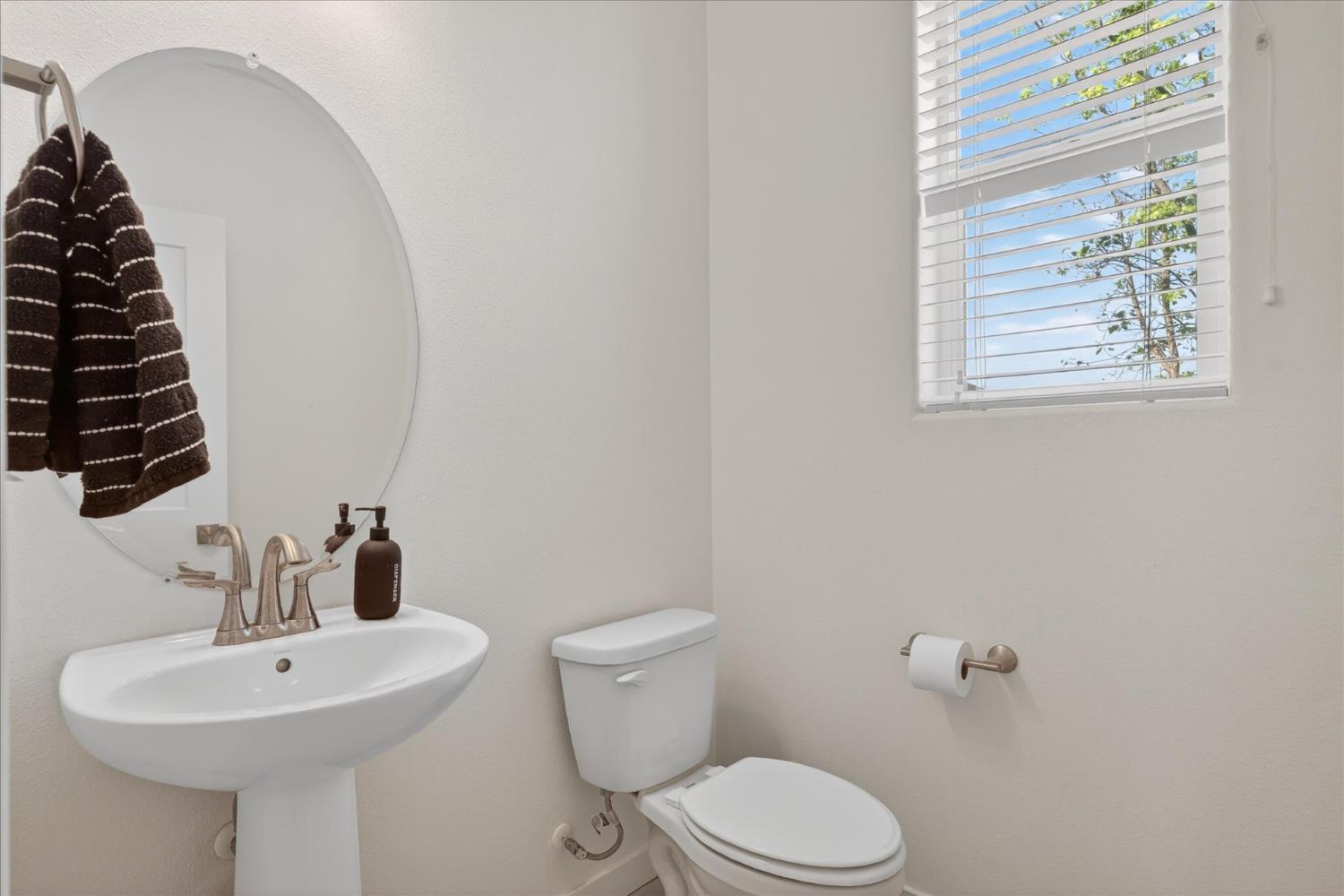 824 Katelyn Avenue Madera, CA 93636 - Photo 6 of 31 a bathroom with a sink a mirror and a toilet