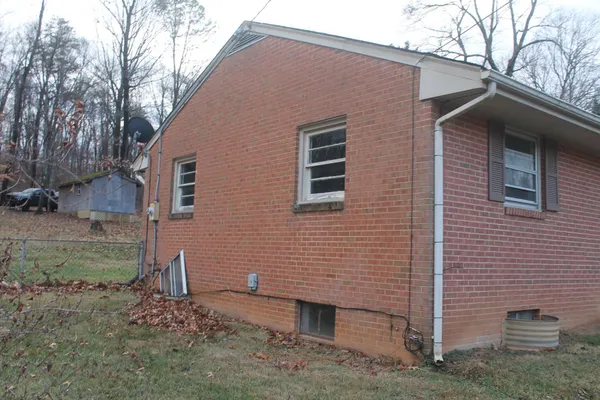 a backyard of a house