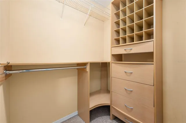 a view of walk in closet