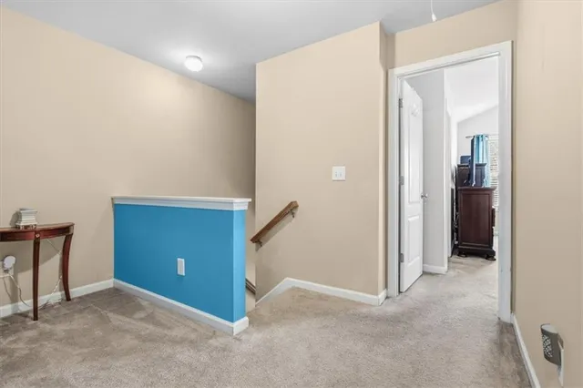 a view of an empty room