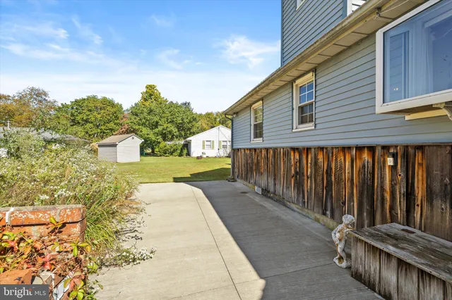 a swimming pool with an outdoor space