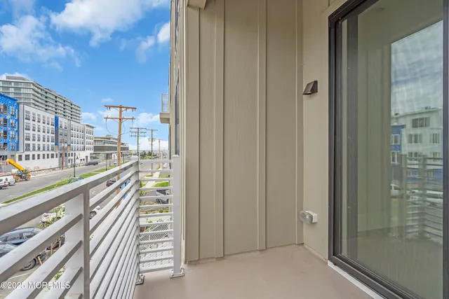 a view of balcony with city view