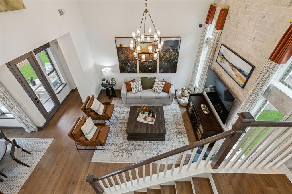 2078 Cuellar Way Van Alstyne, TX 75495 - Photo 26 of 30 a view of living room with furniture and a fireplace