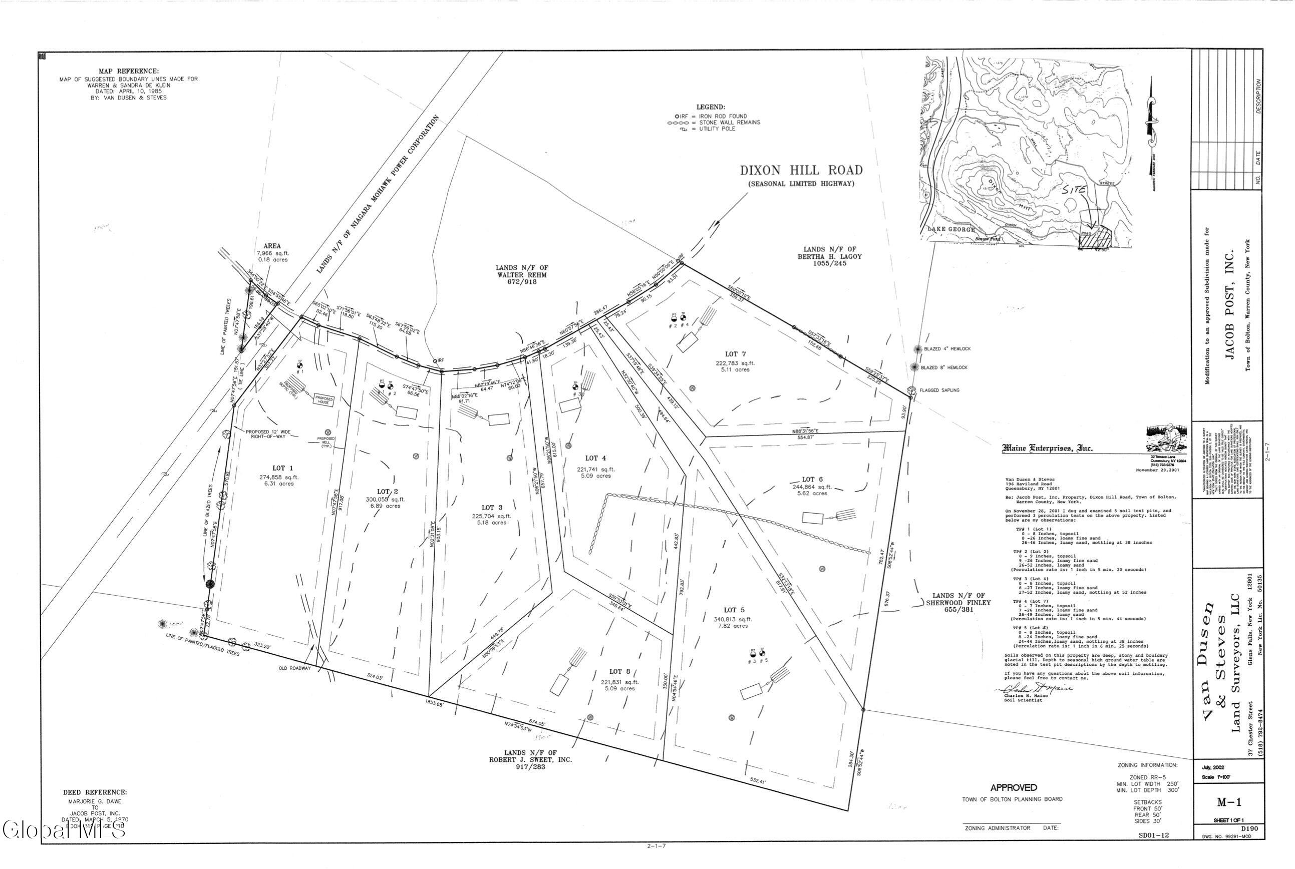 354 Dickinson Hill Road Bolton, NY 12824 - Photo 3 of 4 dickinson-hill-road-survey-map