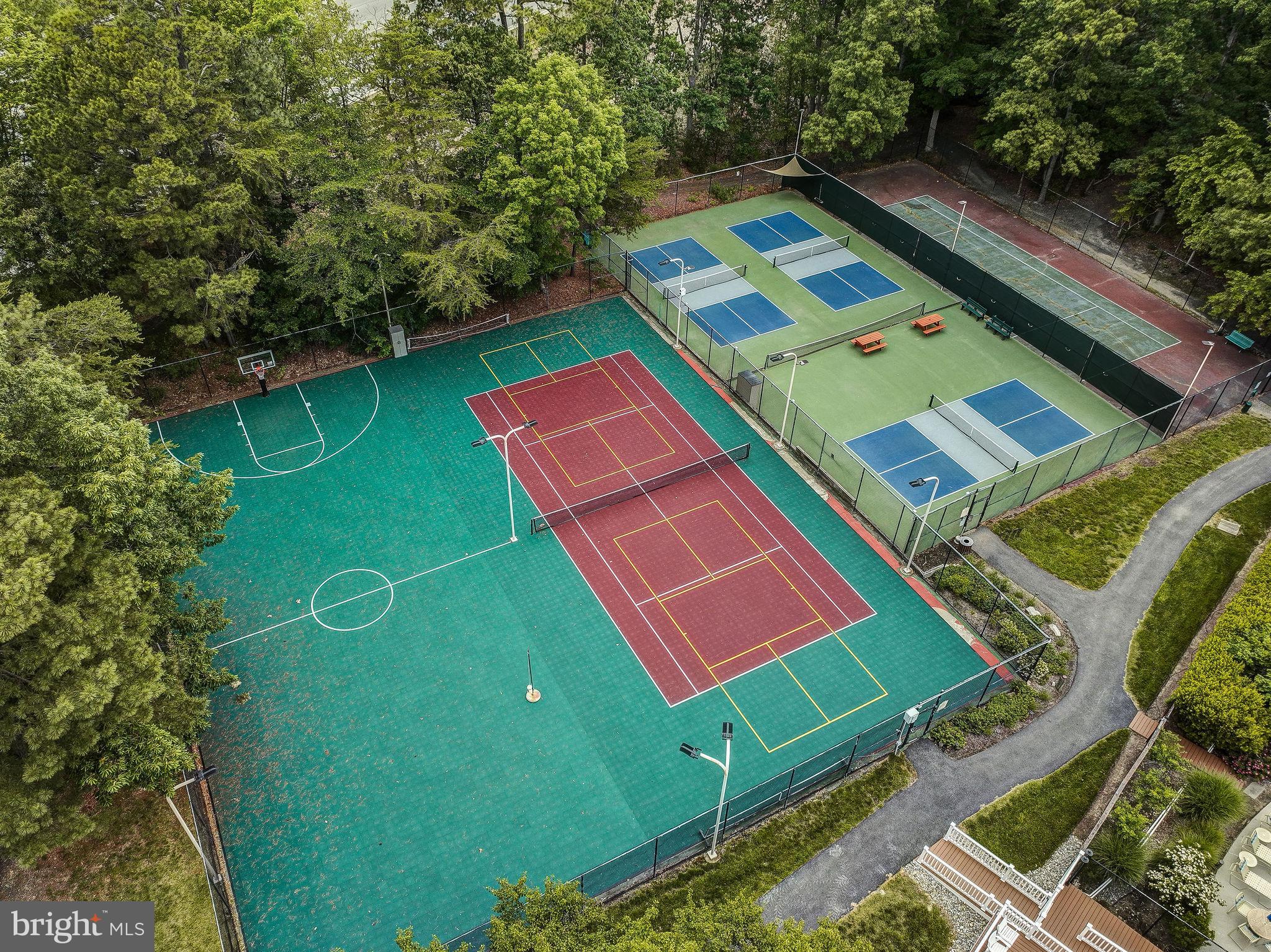 1371 Schooner Loop, Unit 1371 Solomons, MD 20688 - Photo 35 of 38 Tennis, Pickleball and Basketball Courts