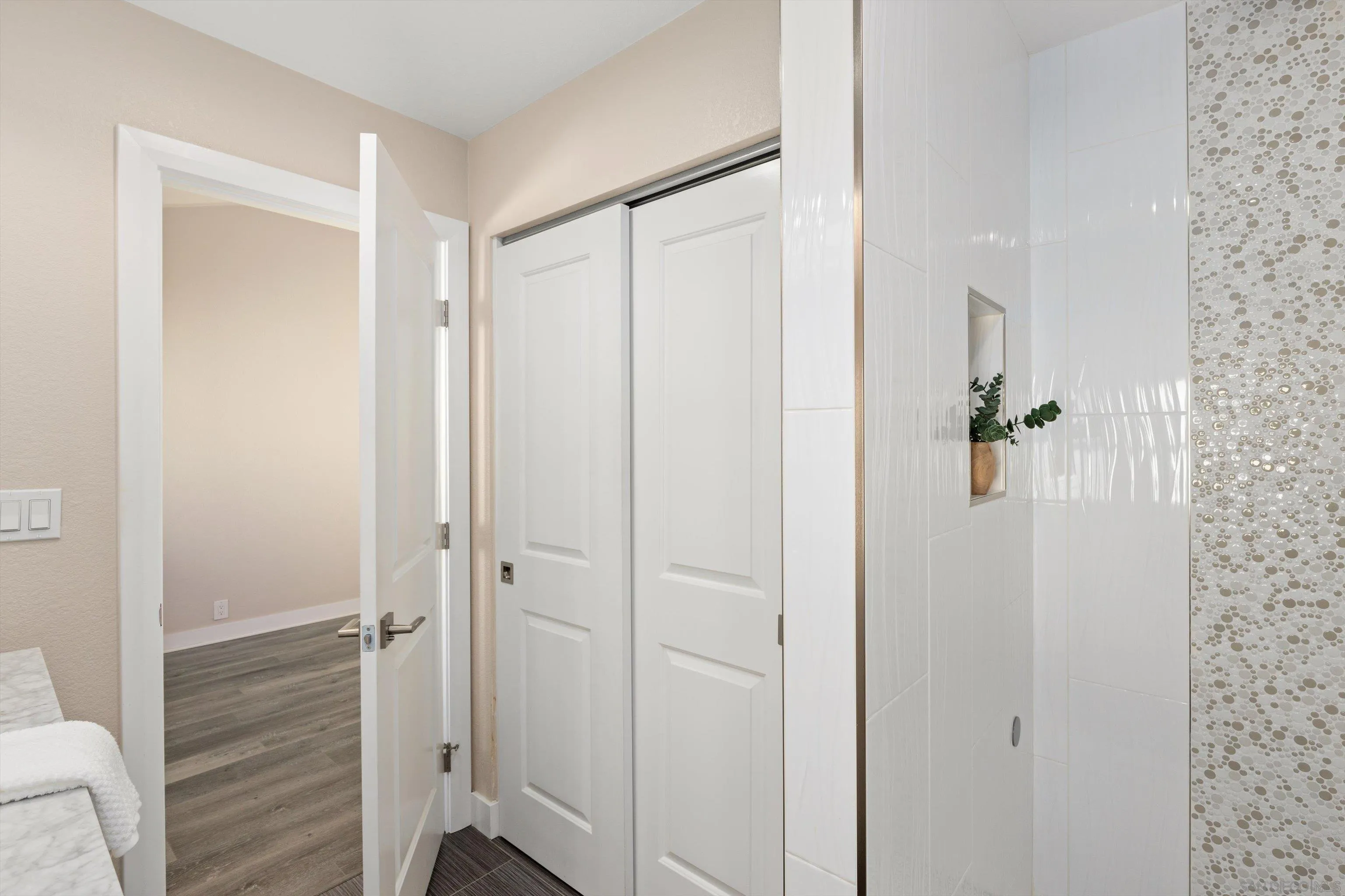 1913 Alga Road, Unit A Carlsbad, CA 92009 - Photo 23 of 44 a bathroom with a shower