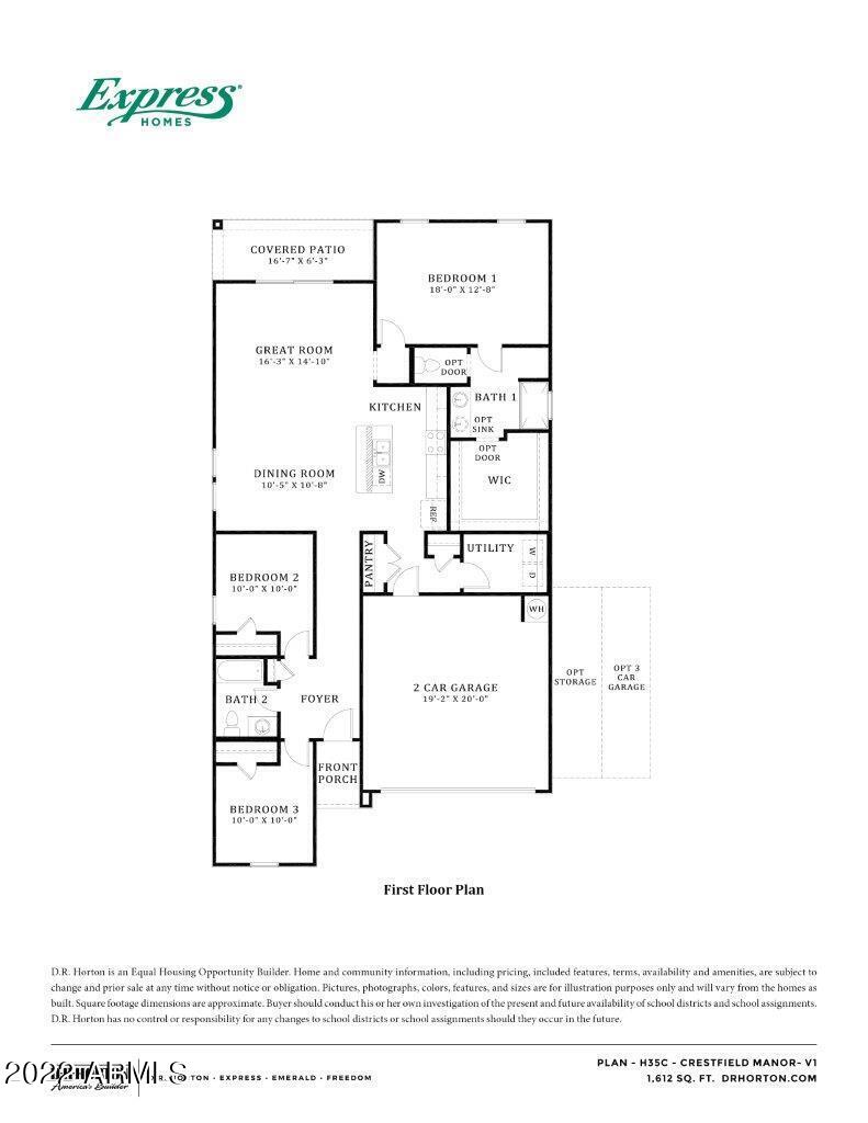 9548 Cotton Road Florence, AZ 85132 - Photo 12 of 12 Caden floorplan