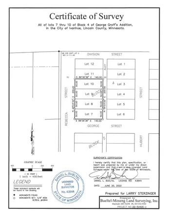 $18,500 | Xxx South Rebecca Street, Ivanhoe, MN 56142