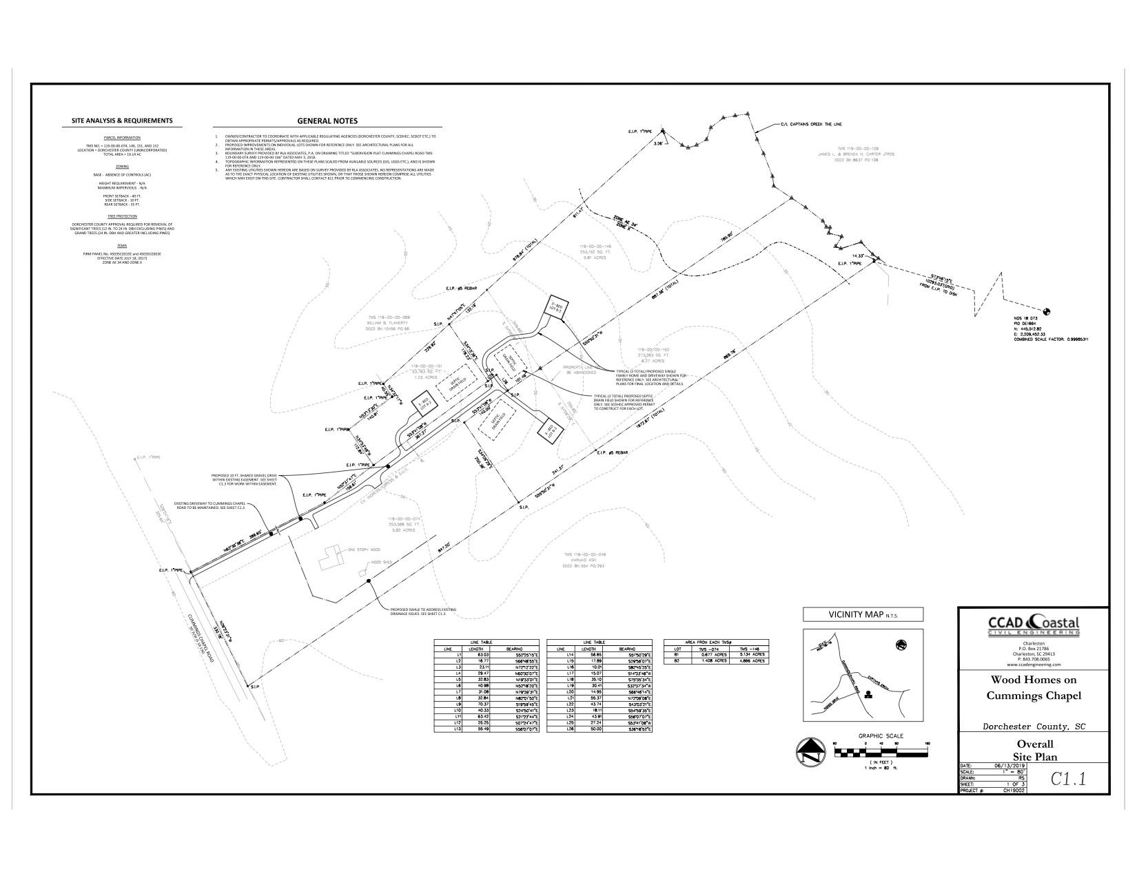 355 Cummings Chapel Road Ridgeville, SC 29472 - Photo 6 of 6 Site Plan 1st page - Cummings Chapel