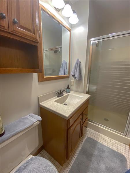 6 Hickory Grade Road Cecil, PA 15321 - Photo 13 of 25 Ensuite Master Bath with a shower and space to get the day started or ended in Peace.