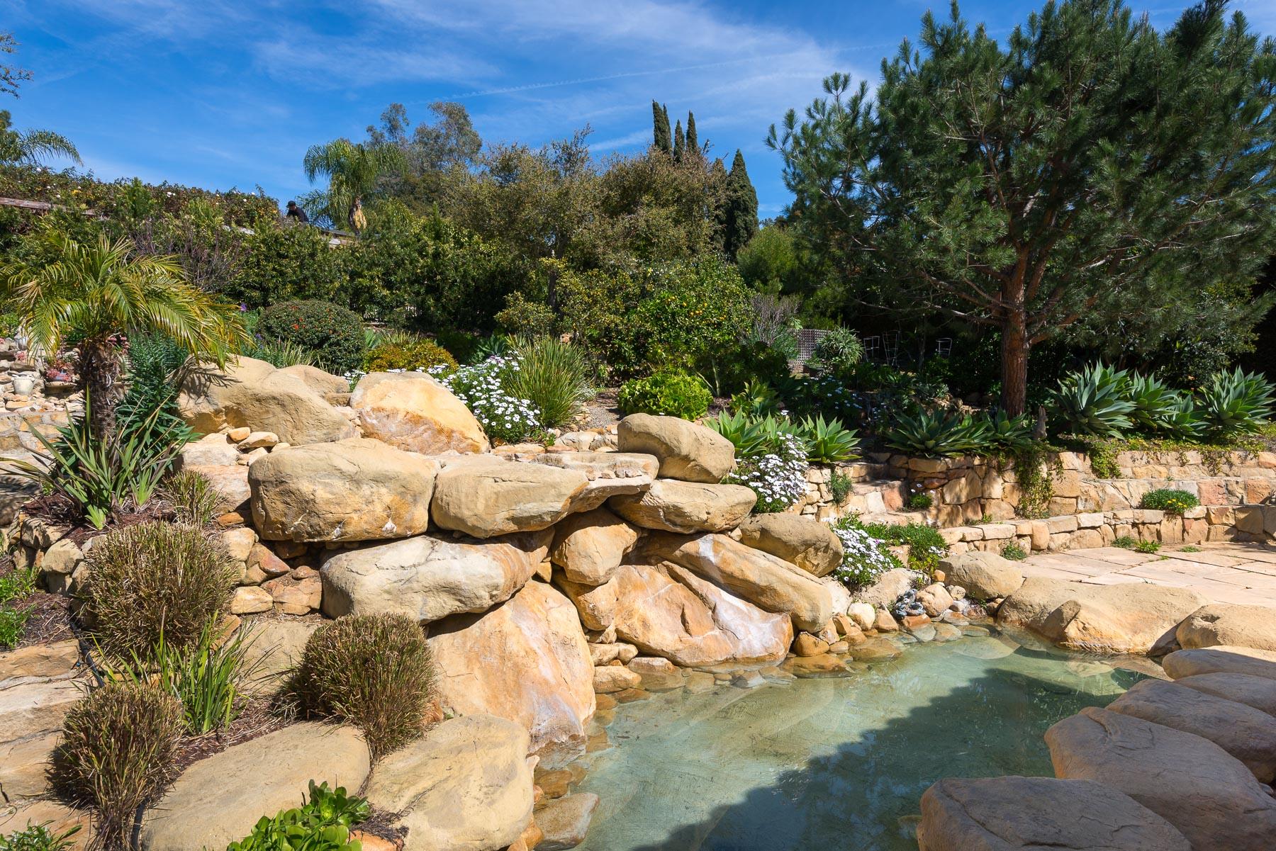 1930 Mission Ridge Road Santa Barbara, CA 93103 - Photo 14 of 20 Sandstone Water Feature