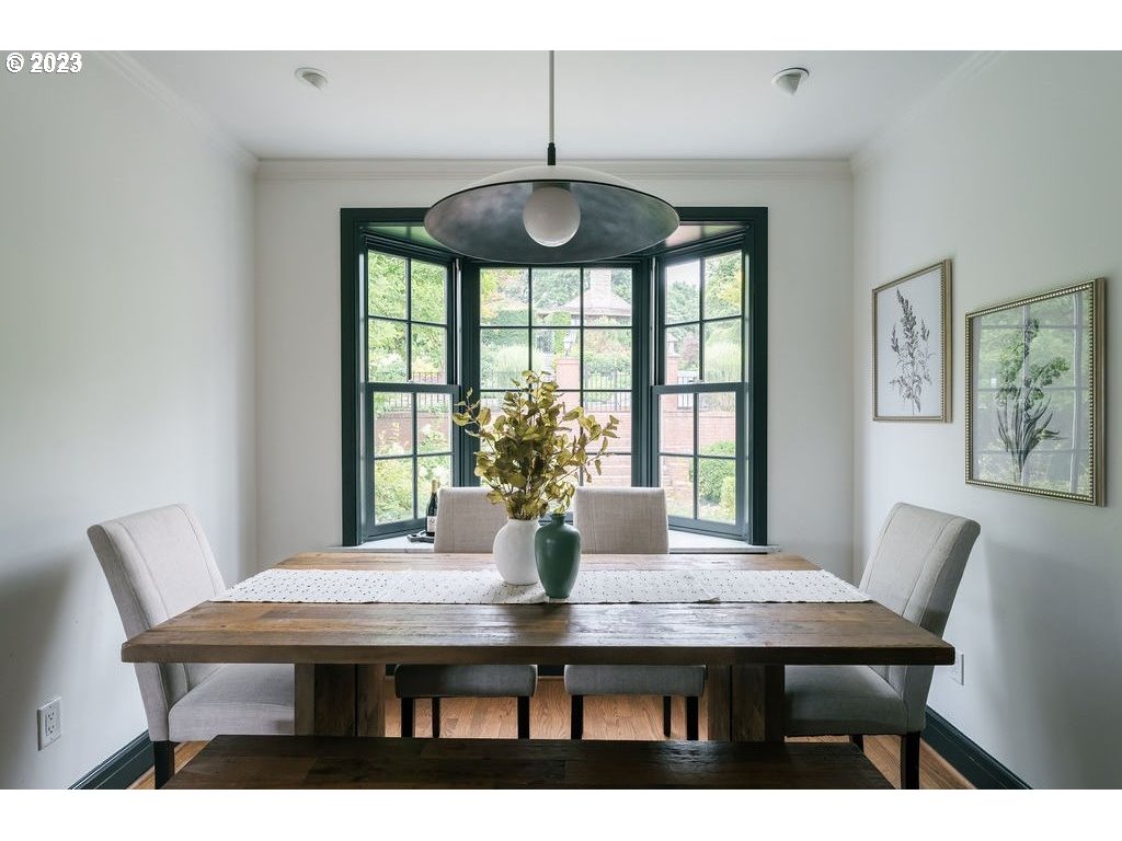 4129 Southwest Greenleaf Court Portland, OR 97221 - Photo 12 of 48 a dining room with furniture and window
