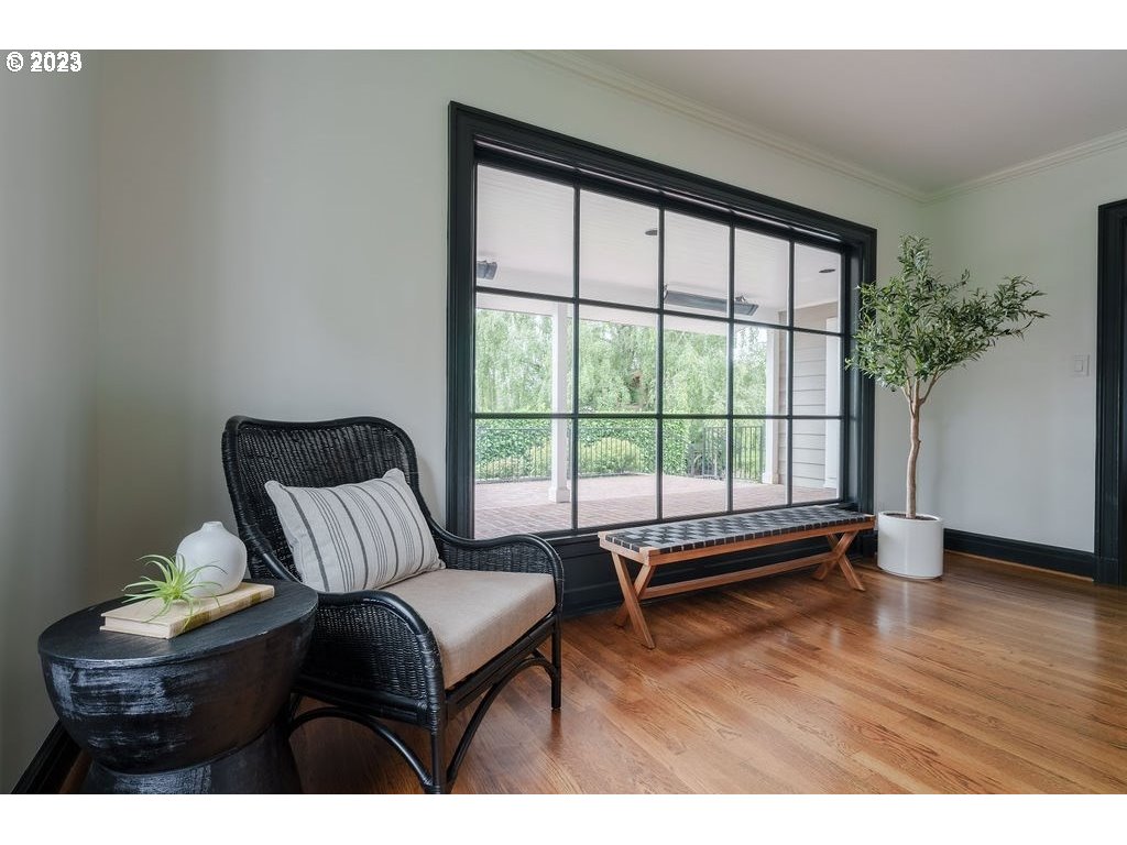 4129 Southwest Greenleaf Court Portland, OR 97221 - Photo 9 of 48 a living room with furniture and wooden floor
