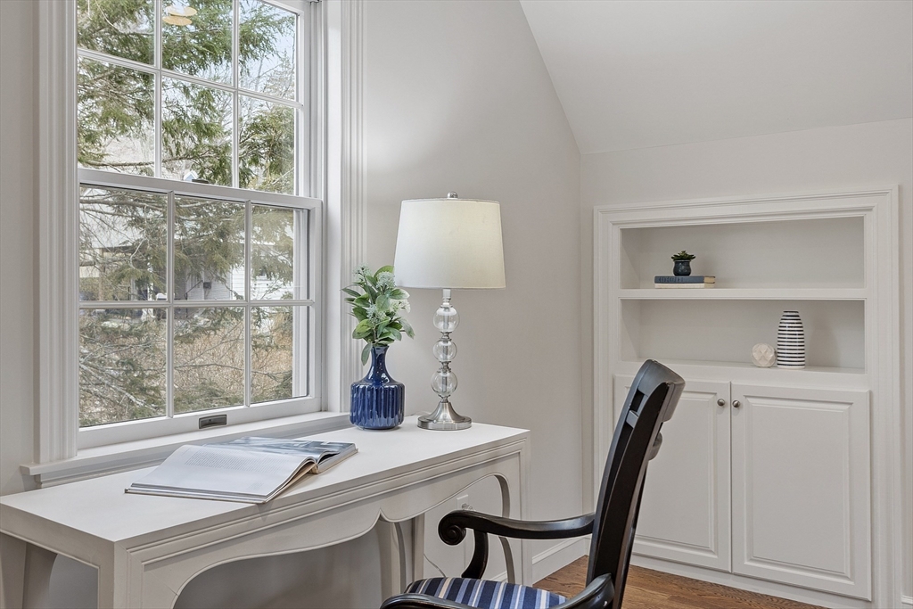 9 Cutler Farm Road Lexington, MA 02421 - Photo 23 of 37 a workspace with furniture and a window