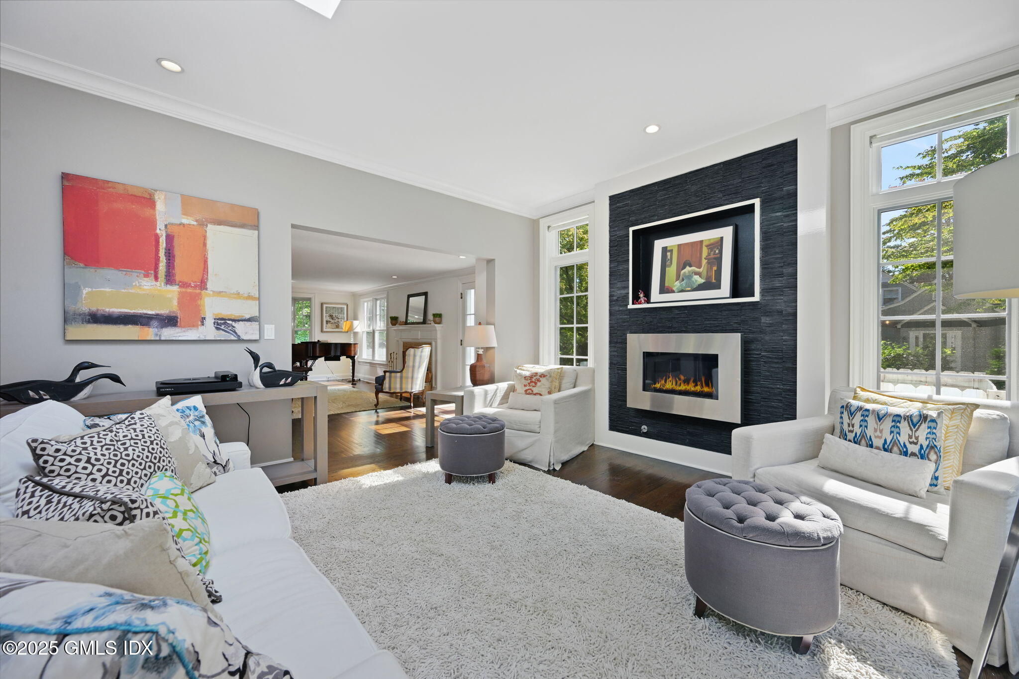 37 Ridgeview Avenue Greenwich, CT 06830 - Photo 15 of 49 a living room with furniture fireplace and window