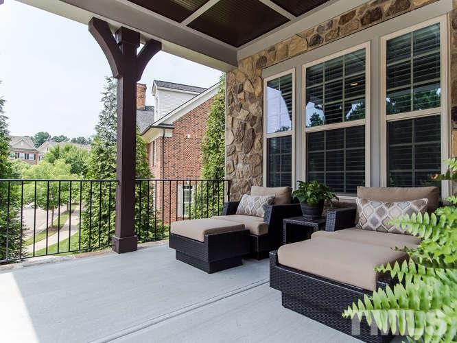 3619 Rolston Drive Raleigh, NC 27609 - Photo 2 of 24 Beautiful wrought iron railing on front porch and covered porch is the perfect place to relax