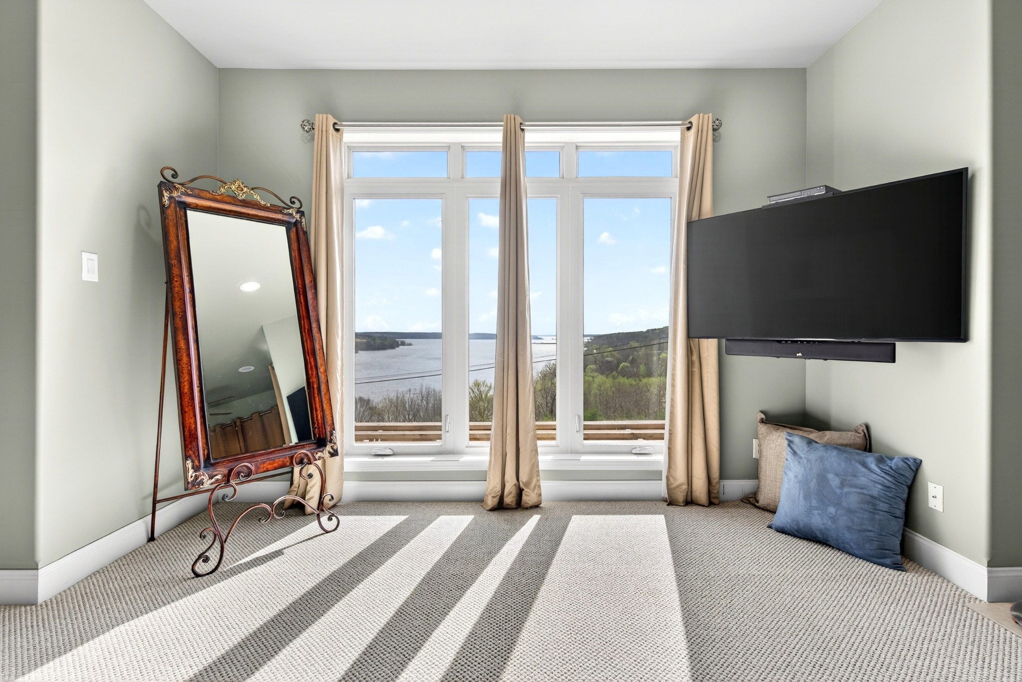 501 River Trace Road Dover, TN 37058 - Photo 44 of 84 a living room with a flat screen tv and a large window