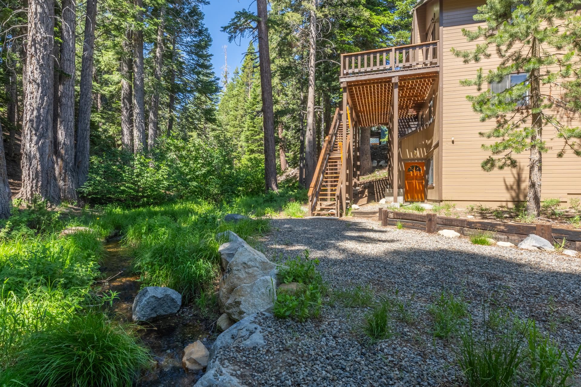 2281 Old Mammoth Road Mammoth Lakes, CA 93546 - Photo 3 of 27 View of yard with stairs and a deck