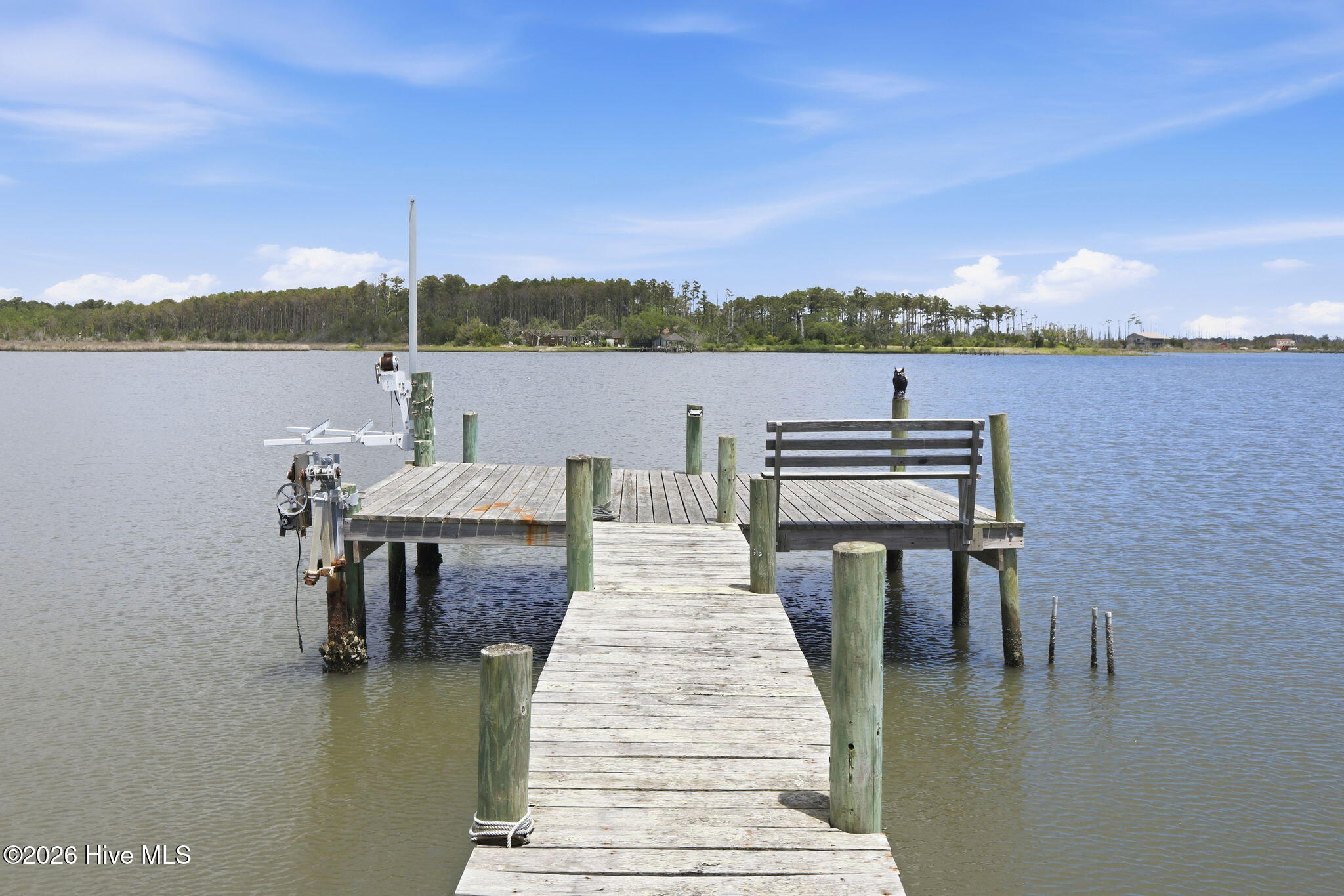 260 Hill Road Smyrna, NC 28579 - Photo 42 of 60 Pier with jet ski lift